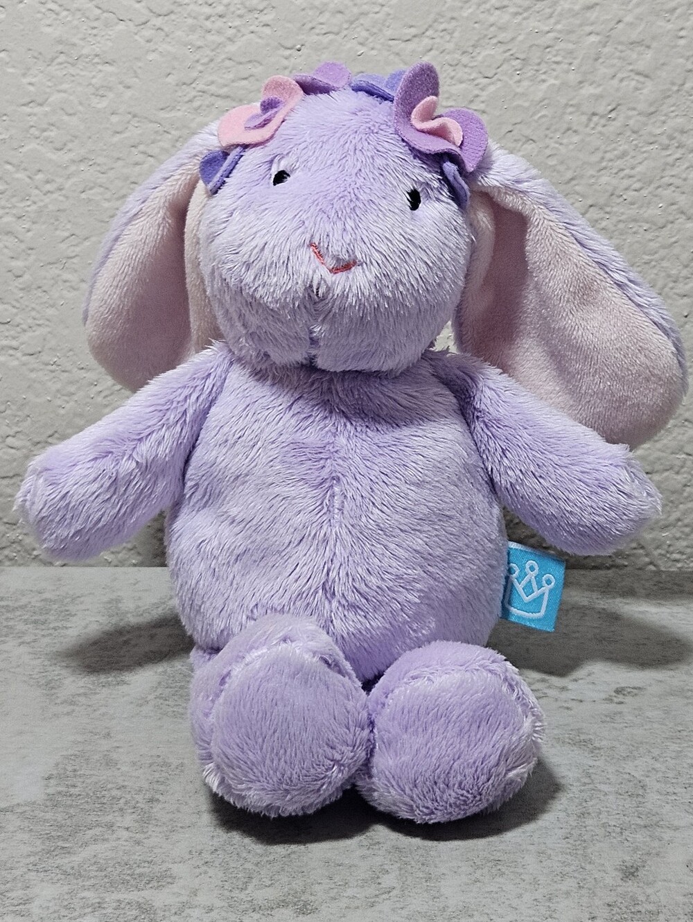 The Manhattan Toy Company Heart Bunny Purple Plush Stuffed Animal